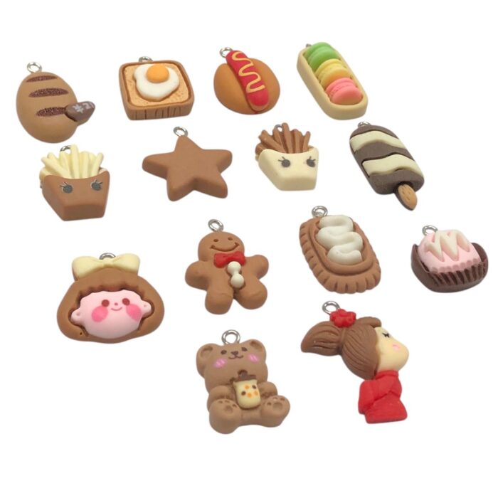Pingente Infantil Lanche Diversos Resina- 1 Und - Imagem 3