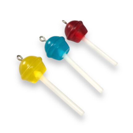 Pingente Infantil Pirulito 5cm Resina - 1 Und