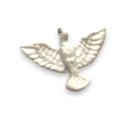 Aplique Espirito Santo c/ Pitão 25x35mm Biscuit - 1 Und