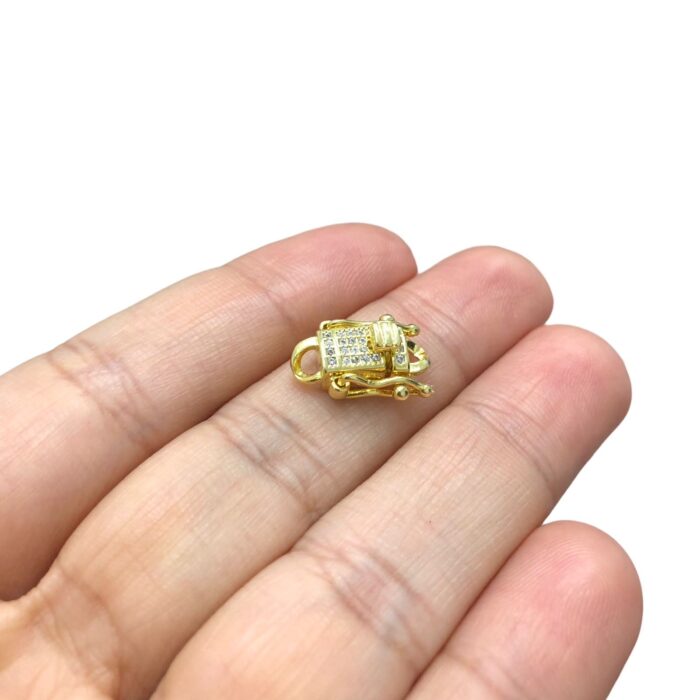 Fecho Gravata 6x16mm Dourado Exclusivo - 1 Und - Imagem 3