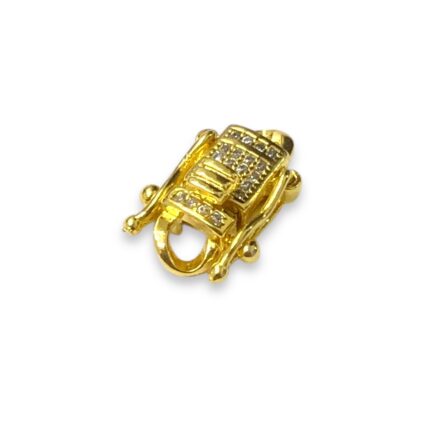 Fecho Gravata 6x16mm Dourado Exclusivo - 1 Und