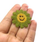 Aplique Flor 4cm Crochê - 1 Und - Imagem 3