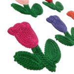 Aplique Flor 8cm Crochê - 1 Und - Imagem 3