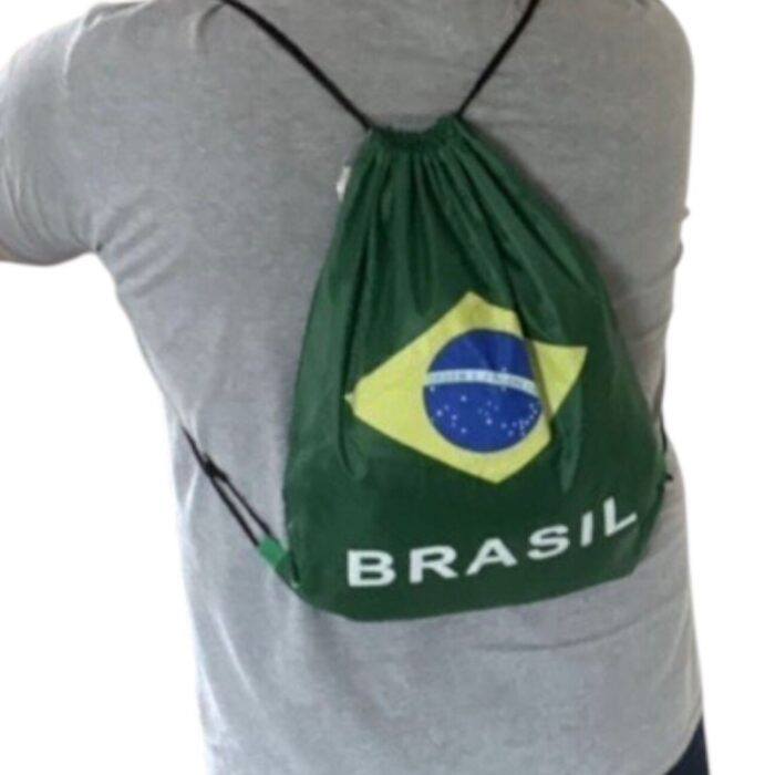 Mochila Saco 34x42cm Brasil - 1 Und - Imagem 2
