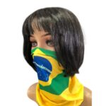 Mascara Tecido 25x35cm Brasil - 1 Und
