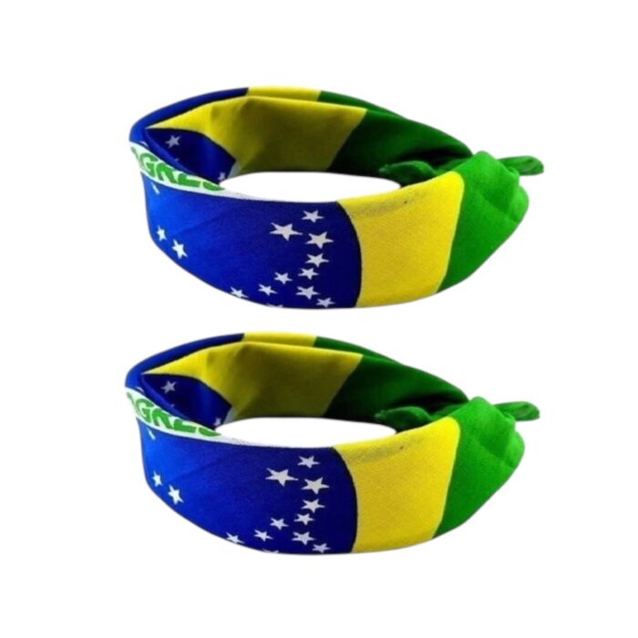 Bandana 53x53cm Brasil - 1 Und - Imagem 1