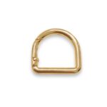 Meia Argola Articulada 21x28mm Dourado - 1 Und