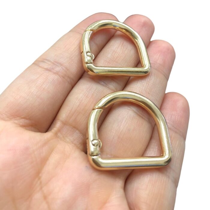 Meia Argola Articulada 21x28mm Dourado - 1 Und - Imagem 3
