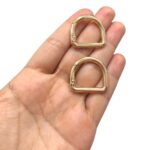 Meia Argola Articulada 21x28mm Dourado - 1 Und - Imagem 2