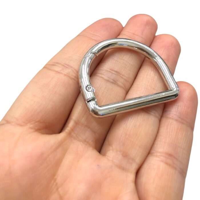 Meia Argola Articulada 31,9x34mm Níquel  – 1 Und - Imagem 3