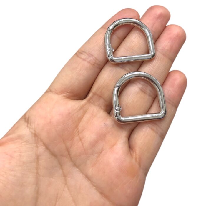 Meia Argola Articulada 21x28mm Níquel  – 1 Und - Imagem 2