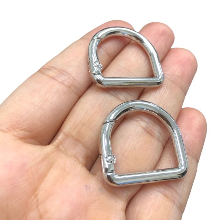 Meia Argola Articulada 21x28mm Níquel  – 1 Und - Imagem 3