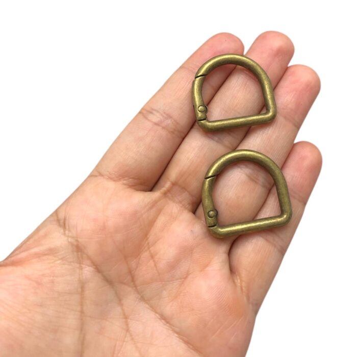 Meia Argola Articulada 21x28mm Ouro Velho – 1 Und - Imagem 2