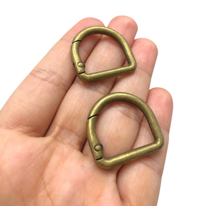 Meia Argola Articulada 21x28mm Ouro Velho – 1 Und - Imagem 3