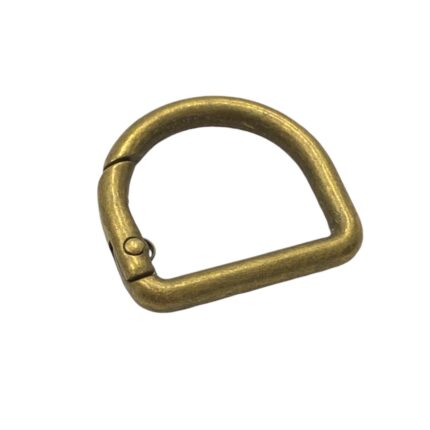 Meia Argola Articulada 21x28mm Ouro Velho – 1 Und