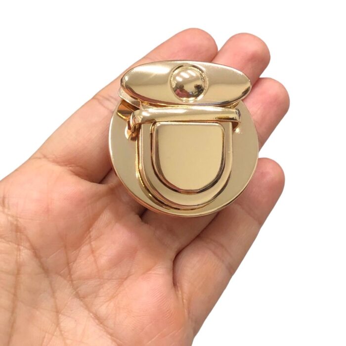Fecho P/ Bolsa 4,5×4cm Dourado – 1 Und - Imagem 3