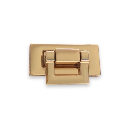 Fecho P/ Bolsa 2×4,5cm Dourado – 1 Und