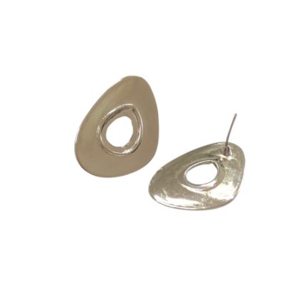 Base Brinco Disforme 34mm Níquel - 1 Par
