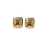 Base Brinco 21mm Quadrado Dourado - 1 Par