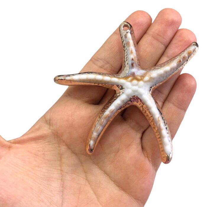 Pingente Estrela do Mar 8,5cm Abs Dourado - 1 Und - Imagem 2