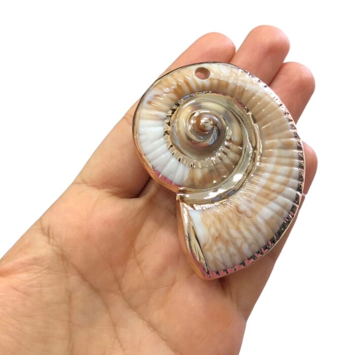 Pingente Caracol do Mar 7cm Abs Dourado - 1 Und - Imagem 2