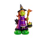 Balão Halloween Bruxa Em Pé 120cm Plástico - 1 Und