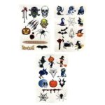 Tatuagem Halloween Diversos - C/ 5 Folhas