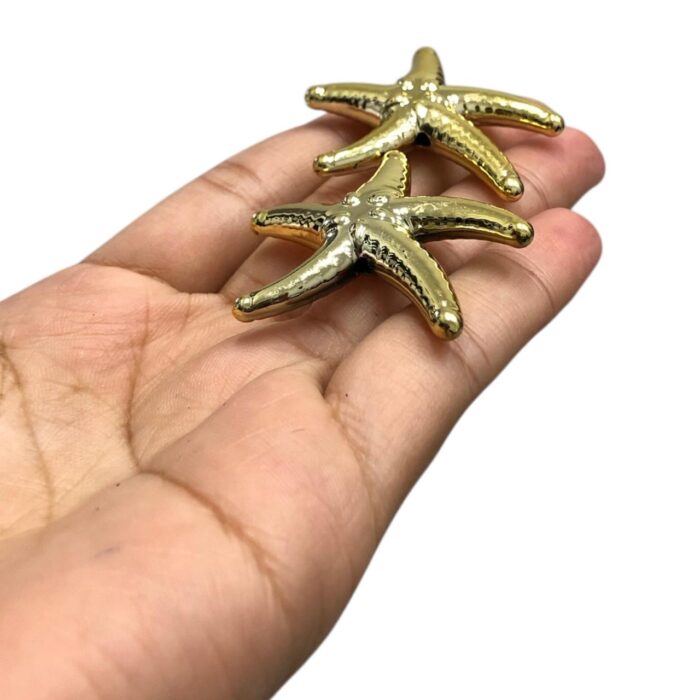 Entremeio Estrela do Mar 37mm Abs Dourado - 1 Und - Imagem 3
