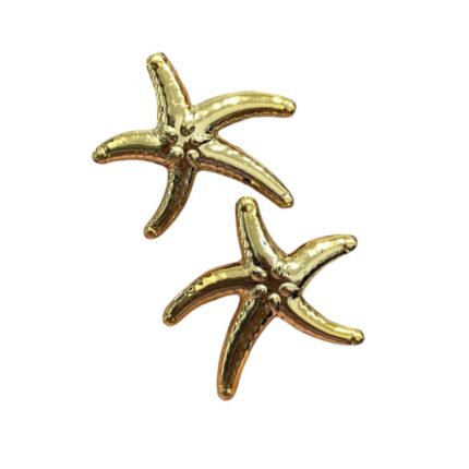 Entremeio Estrela do Mar 37mm Abs Dourado - 1 Und