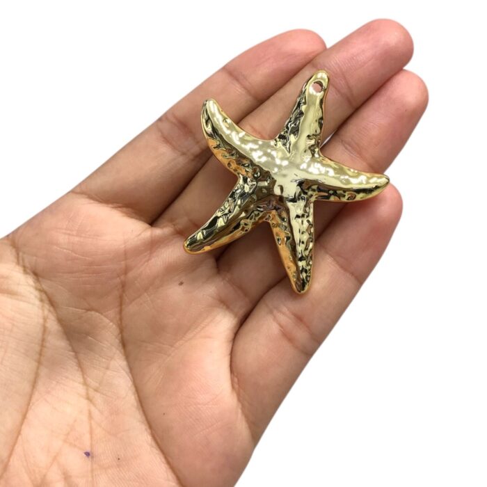 Pingente Estrela do Mar 49mm Abs Dourado - 1 Und - Imagem 2