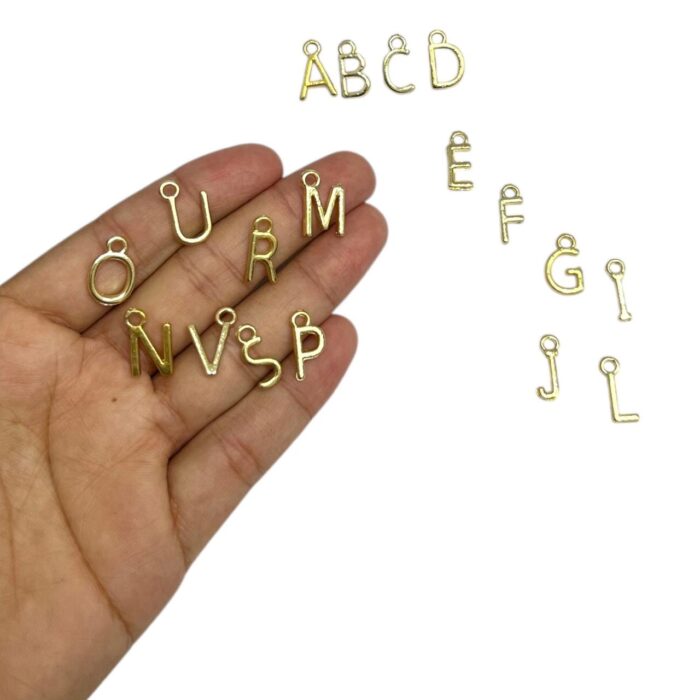 Pingente Letra Dourado – Und - Imagem 2