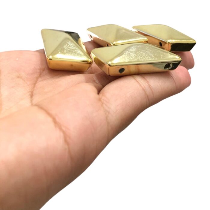 Entremeio Abs 20x35mm Dourado - C/ 4 Unds - Imagem 2