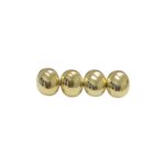 Entremeio Oval Abs 15mm Dourado - C/ 5 Unds