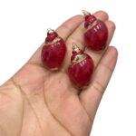 Pingente Concha do Mar Vermelho C/ Dourado – 1 Und - Imagem 2