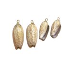 Pingente Concha do Mar Natural C/ Dourado – 1 Und
