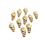 Pingente Concha do Mar 22mm Dourado – 1 Und