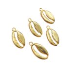 Pingente Búzio 24mm Dourado - 1 Und