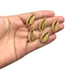 Pingente Búzio 24mm Dourado - 1 Und - Imagem 2