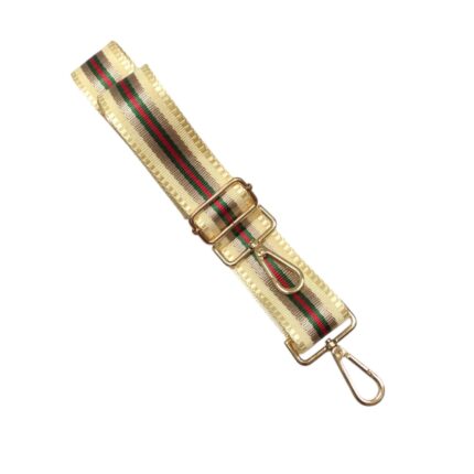 Alça Bolsa Tecido 140cm C/ Mosquetão Dourado - 1 Und