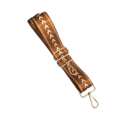 Alça Bolsa Tecido 140cm C/ Mosquetão Dourado – 1 Und