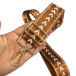 Alça Bolsa Tecido 140cm C/ Mosquetão Dourado – 1 Und - Imagem 2