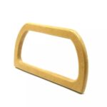 Alça de Bolsa Madeira 8,5cm x 16cm Bege - 2 Unds