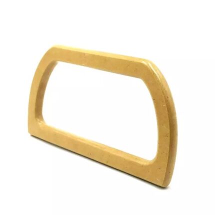 Alça de Bolsa Madeira 8,5cm x 16cm Bege - 2 Unds