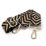 Alça Bolsa Tecido 140cm C/ Mosquetão Dourado – 1 Und