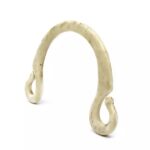 Alça de Bolsa Resina 11cm x 14cm Marfim - 2 Unds