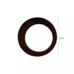 Alça de Bolsa Circular Madeira 17cm Marrom - 2 Unds - Imagem 2