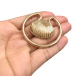 Entremeio Passante Concha 46mm Dourado – 1 Und - Imagem 3
