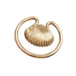 Entremeio Passante Concha 46mm Dourado – 1 Und