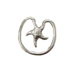 Entremeio Passante Estrela do Mar 46mm Níquel – 1 Und