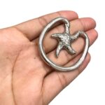 Entremeio Passante Estrela do Mar 46mm Níquel – 1 Und - Imagem 3